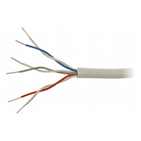 Telefonledning 3x2x0,5 mm² Hvid - Per. meter