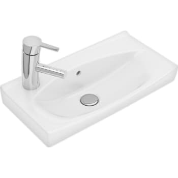 Ifö Spira håndvask 51,5 cm, lige forkant, hh venstre