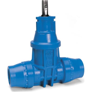 AVK 32 mm POM stikledningsventil m/trækfast indstiksmuffe, PN16