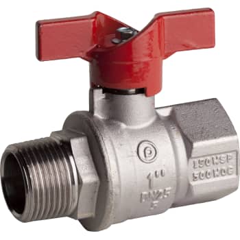 Pettinaroli 1/2" TEA kuglehane med T-greb, muffe/nippel