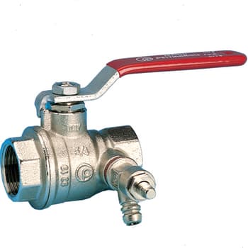 1/2" Kuglehane m/aftap