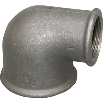 1" x 3/4" Sort vinkel 90° muffe/muffe