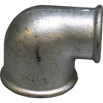 1" x 1/2" Galvaniseret vinkel 90° muffe/muffe