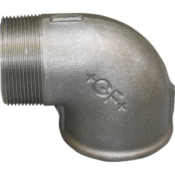 2" Sort vinkel 90° muffe/nippel