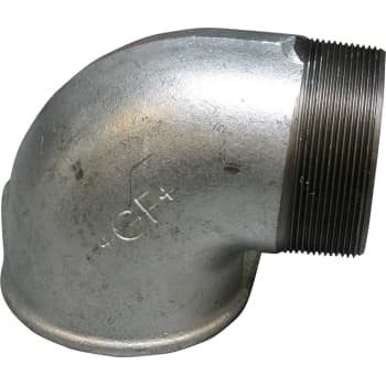 2" galvaniseret vinkel 90° muffe/nippel