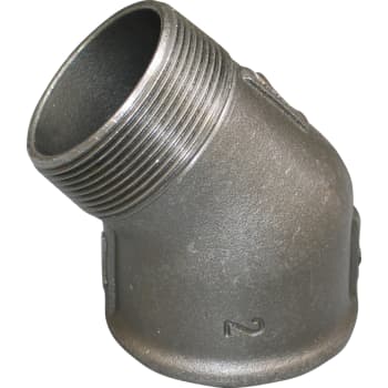 3/8" Sort vinkel 45° muffe/nippel