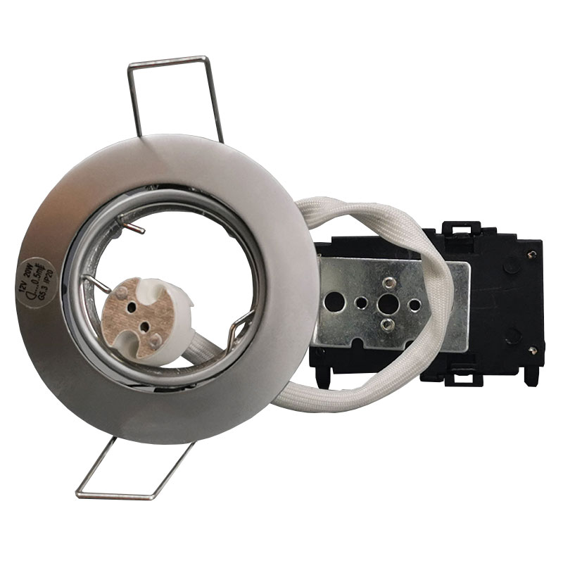 Downlight 12v GU4 max 20W Mat krom