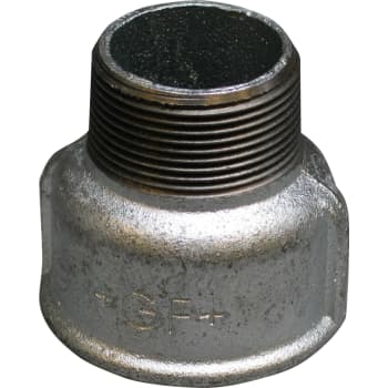 1" x 1/2" Galvaniseret spidsmuffe