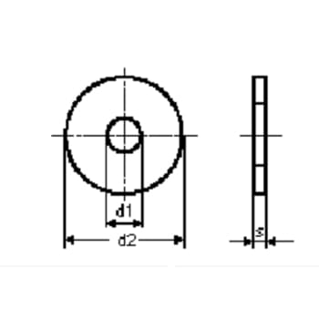 Skærmskive M12, 13 x 37 x 3 mm, A4, DIN 9021