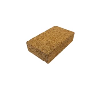 Slibeklods til sandpapir, 93 x 70 x 30 mm, kork