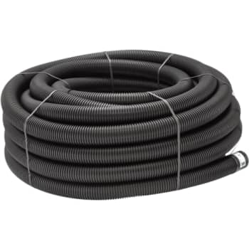 Uponor 126/113 mm PE-drænrør med 1,2 x 6,5 mm slids, 50 m, sort