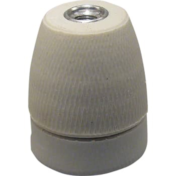 Porcelænsfatning 10mm E27 Ru