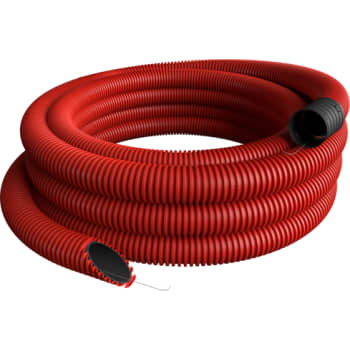 KABELRØR 63/51MM FLEX HDPE 450N RØD R50