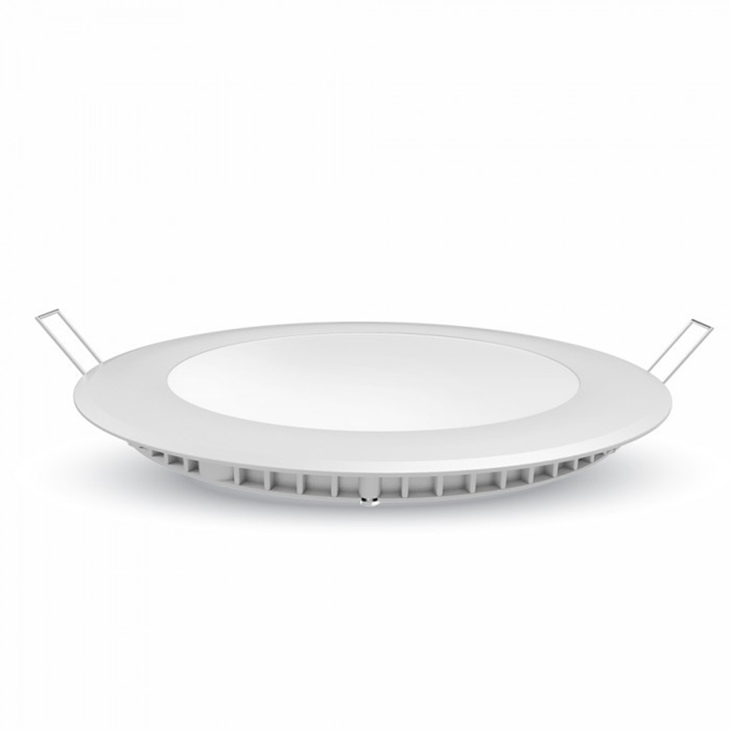 6W LED Indbygningspanel - 3000K - Rund