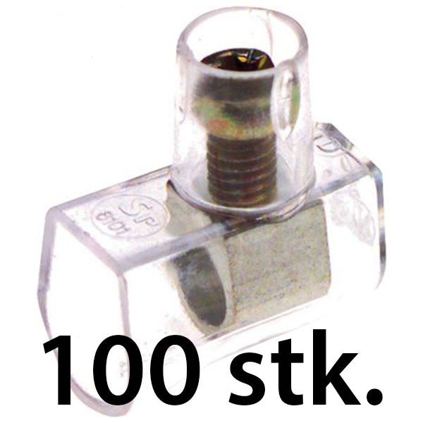 Samlemuffe klar 2,5/4 mm² TORX 10 - 100 stk.