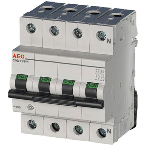 Automatsikring 3P+N 16A C 6Ka
