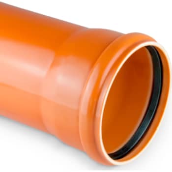 Kaczmarek 110 x 500 mm PP-kloakrør m/muffe, kl. N SN4, EN 13476