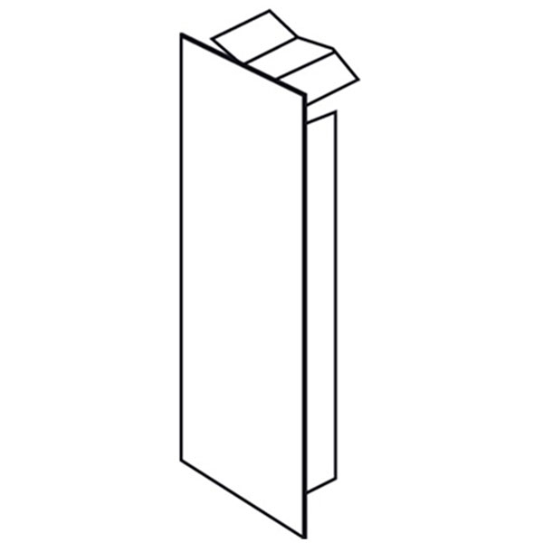 Tehalit endestykke FB 60150 - perlehvid