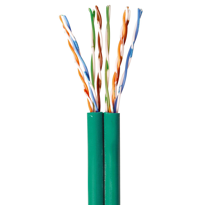 Actassi kat 5e U/UTP Dual 4x2xAWG24, grøn- pr. m