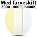 12W LED plafond med farveskift 3000-4000-6400K Ø25