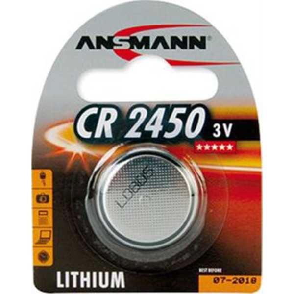 CR2450 Knapcelle batteri 3V/600MAH 1 stk
