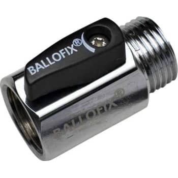 1/2" Kuglehane Ballofix med greb muffe/nippel
