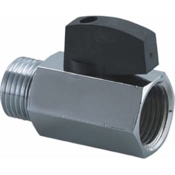 1/2" Securex kuglehane m/kontra ligeløbende muffe/nippel