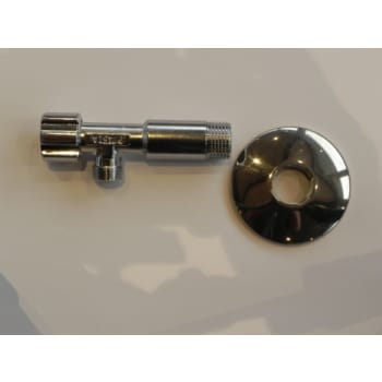 Stopventil 1/2"X3/8" X56mm med roset 