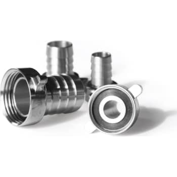 1/2" Slangeforskruning forkromet vinger