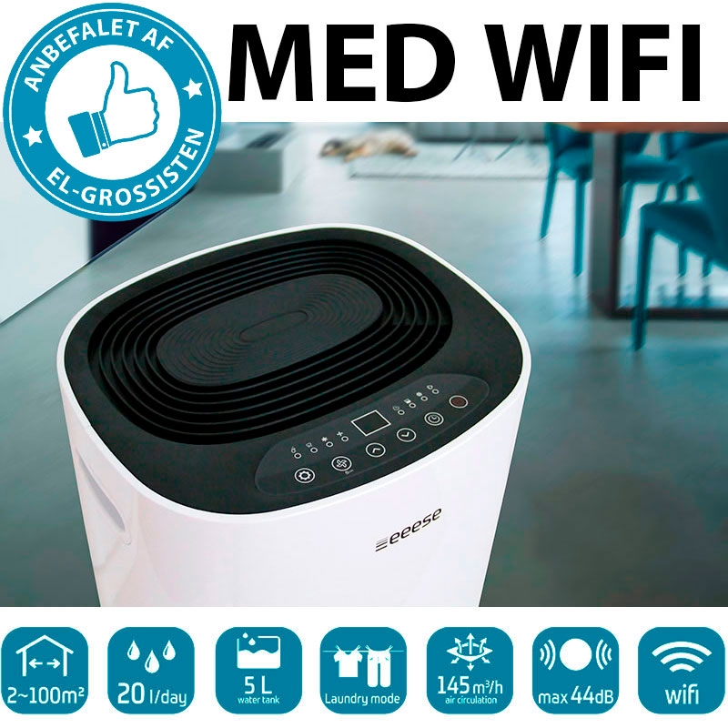 Eeese Adam med Automat affugtning, WIFI og Tøjtørringstilstand