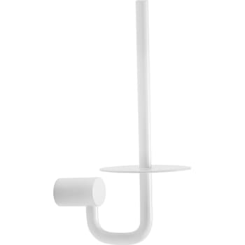 Reservepapirholder m/plade mat hvid