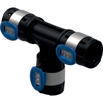 FLOWFIT tee 20 mm PPSU sort