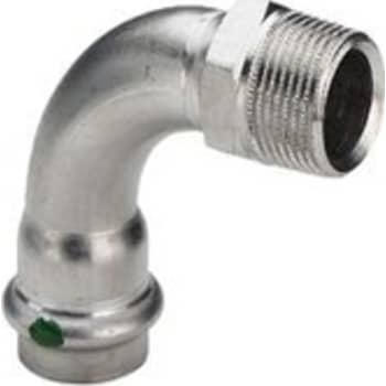 18 mm x 3/4" Bøjning Sanpress Inox muffe/nippel