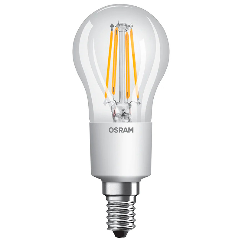 Osram Parathom retro kronepære 4,5W (40W) 2700K klar dæmpbar