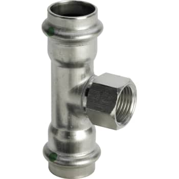 18 x 1/2" x 18 mm Tee Sanpress Inox