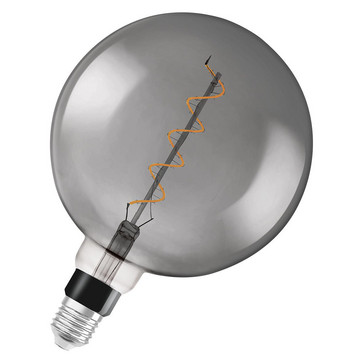 OSRAM Vintage 1906 stor globe spiral 5W/820 E27 røgfarvet dæmpbar