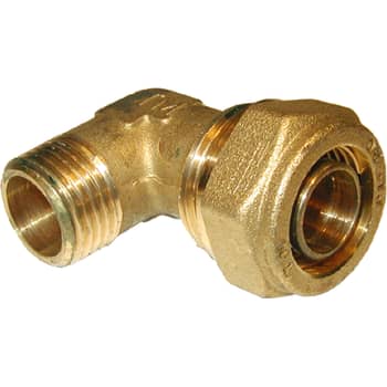 3/4" x 18 mm TA Pex vinkel nippel
