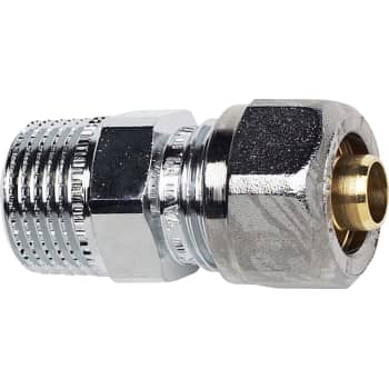 1/2" x 12 mm TA Pex overgang nippel