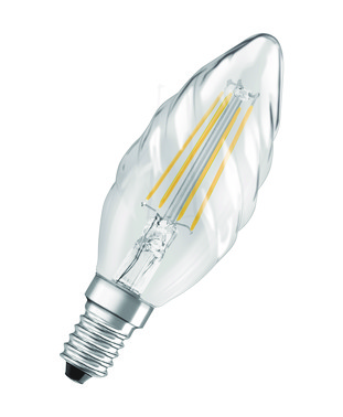 OSRAM PARATHOM kerte snoet 4W/827 (40W) E14 filament klar (470 lm)