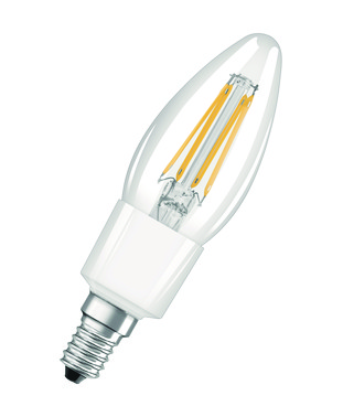 OSRAM PARATHOM krone 4W/827 (40W) E14 filament klar (470 lm)