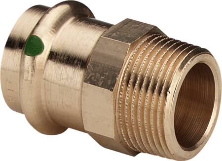 15 mm x 1/2" Overgang Sanpress muffe/nippel