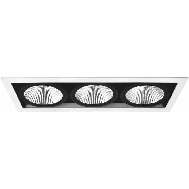 DOWNLIGHT MD-251, LED, 3X10W, HVID/SORT, IP21