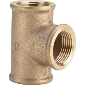 3/4" Tee Rødgods Silicium Bronze