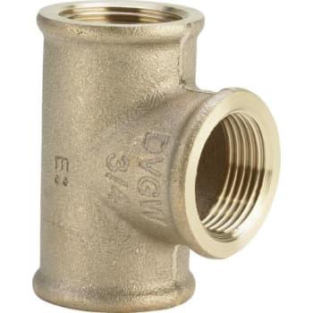 1 x 3/4 x 1" Rødgods Silicium Bronze T-stykke