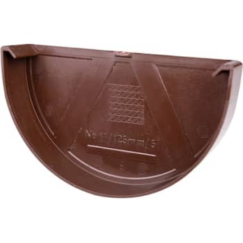 Plastmo endebund, 11" brun