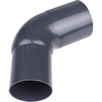 Plastmo bøjning Ø75mm 75° grafit