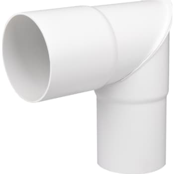 Plastmo knærør, Ø75mm, 90° Hvid
