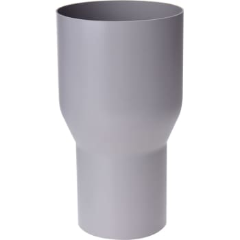 Plastmo overgang Ø90x75mm, grå