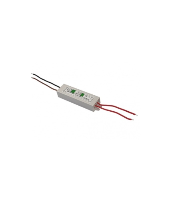 15W strømforsyning - 12V DC, 1,25A, IP67 vandtæt