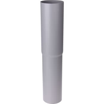 Plastmo nedførsel - lige, Ø110mm, grå